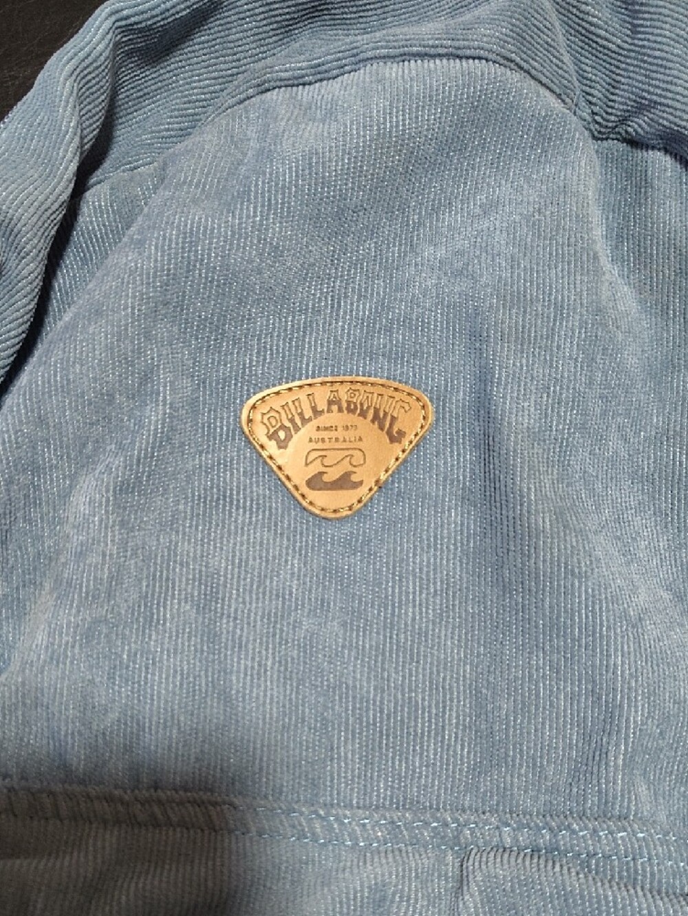 Billabong Light Blue Corduroy Backpack - Casual Daypack - Picture 2 of 3